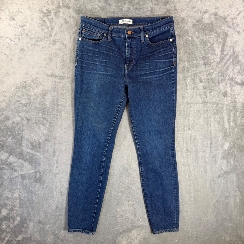 Madewell High Riser Skinny Jeans Women's Size 30 Dark Blue Denim‎ Pants